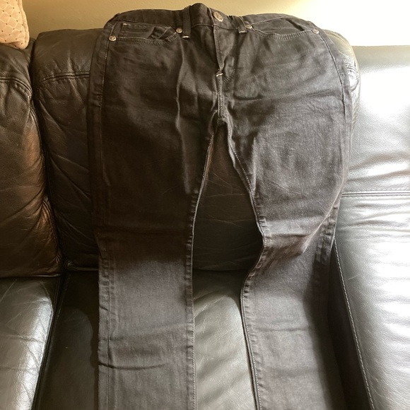 Mens Guess size 28 black Los Angelos Premium Lincoln Slim Straight jeans. - Picture 3 of 5